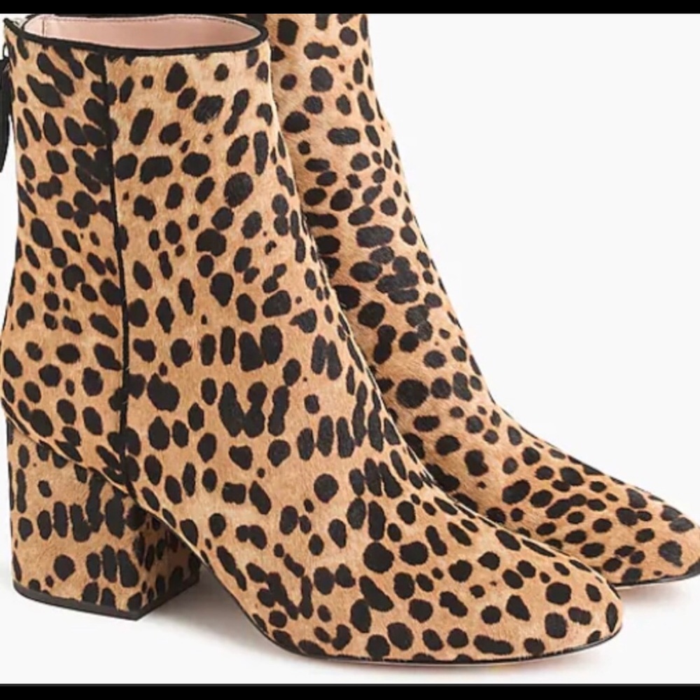 NIB J. Crew Sadie Sadie Calf Hair Ankle Boot